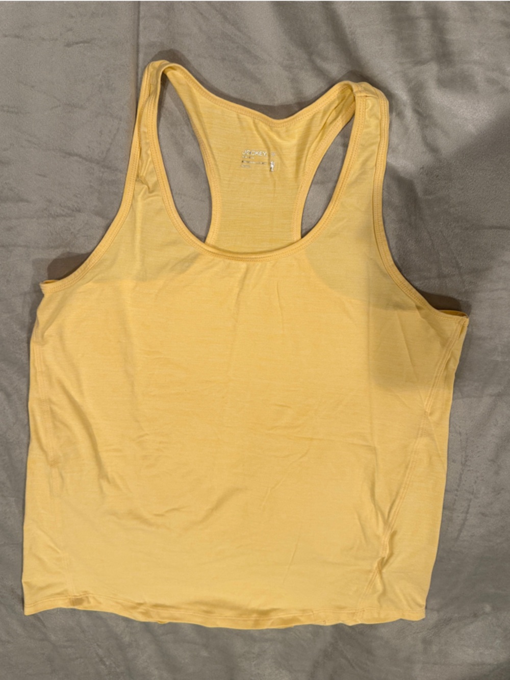 Jockey Yellow Ribbed Racerback Bandeau